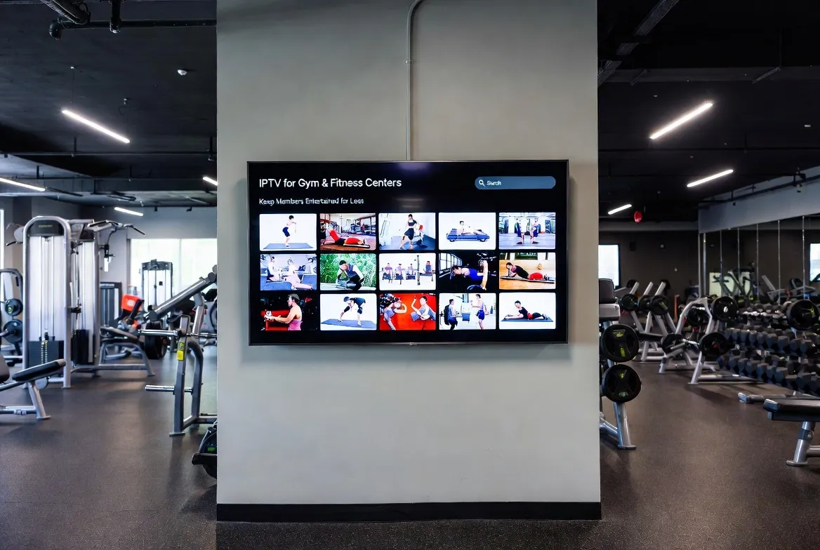 IPTV for Gym & Fitness Centers: Keep Members Entertained for Less